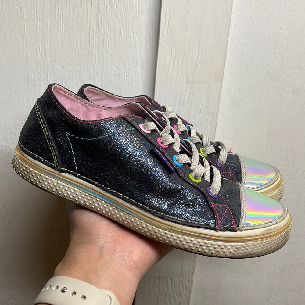 Glitter Crocs sneakers